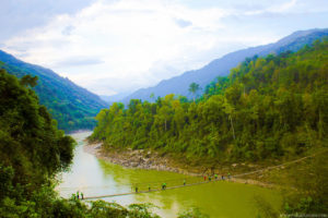 Bamboo Bridge Arunachal