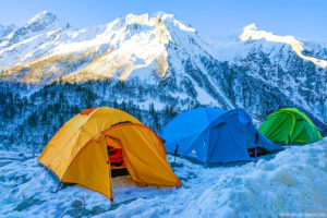 Camping on the Snow